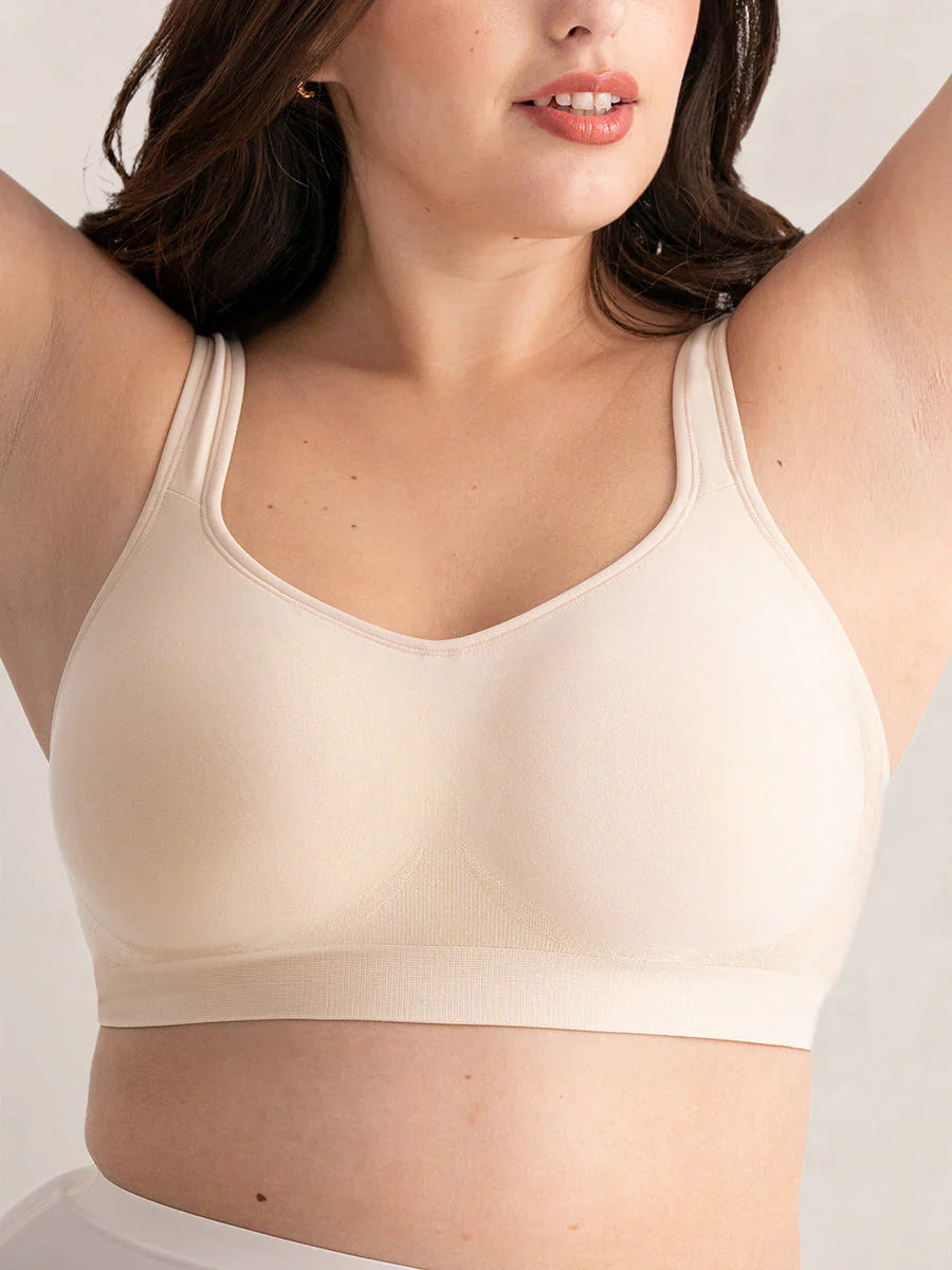 Curvez® Daily Comfort Wireless Shaper Bra Beige / S