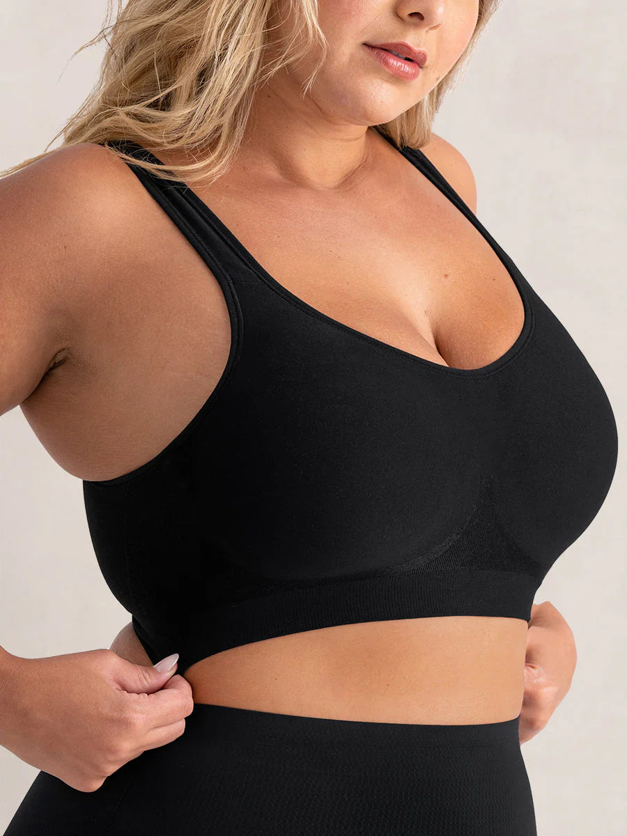 Curvez® Daily Comfort Wireless Shaper Bra Zwart / S